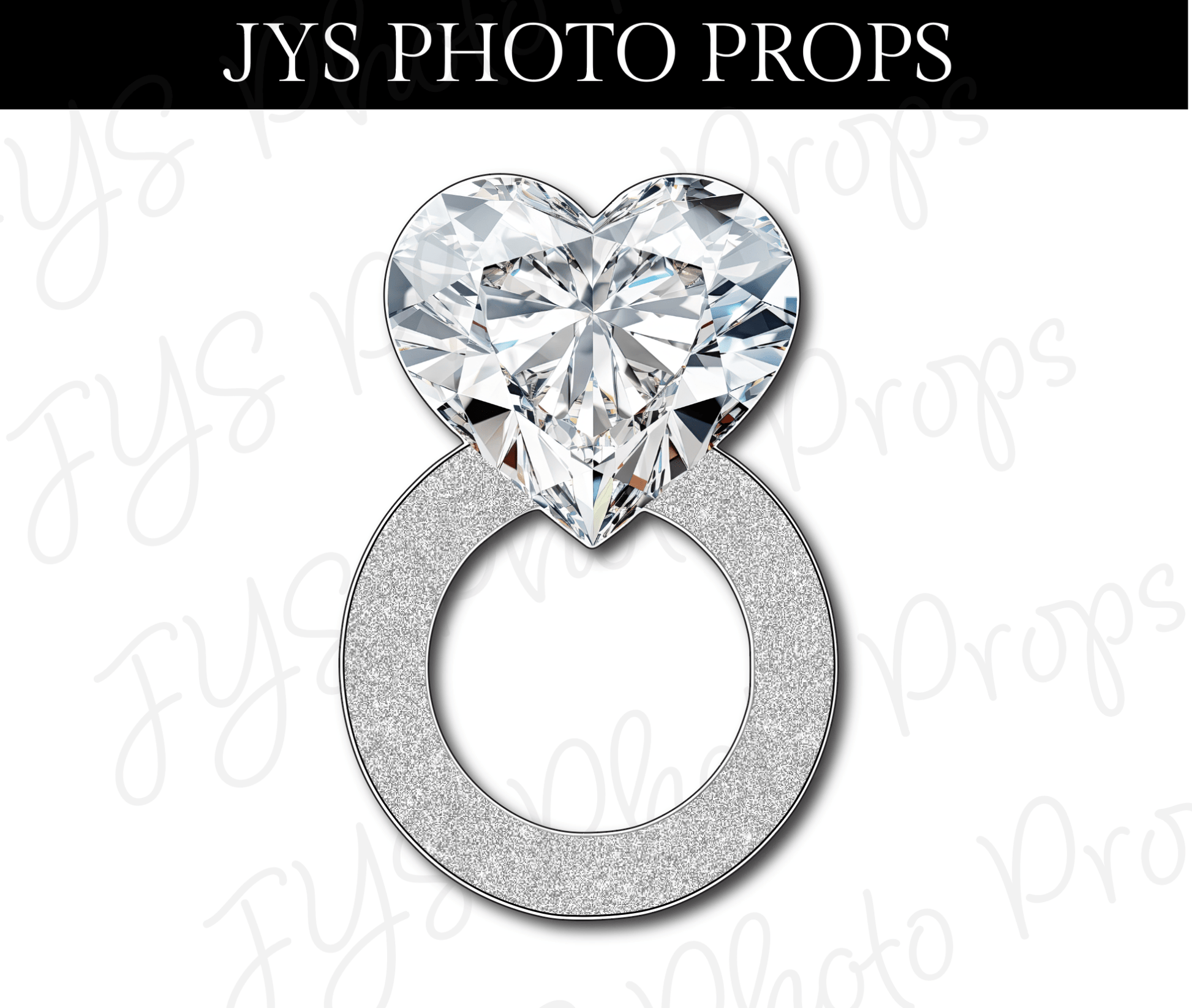 OVERSIZED GLAM WEDDING RING - JYS Photo Props