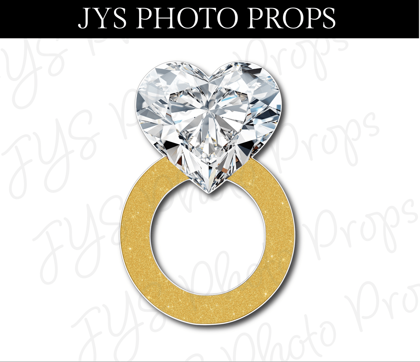 OVERSIZED GLAM WEDDING RING - JYS Photo Props