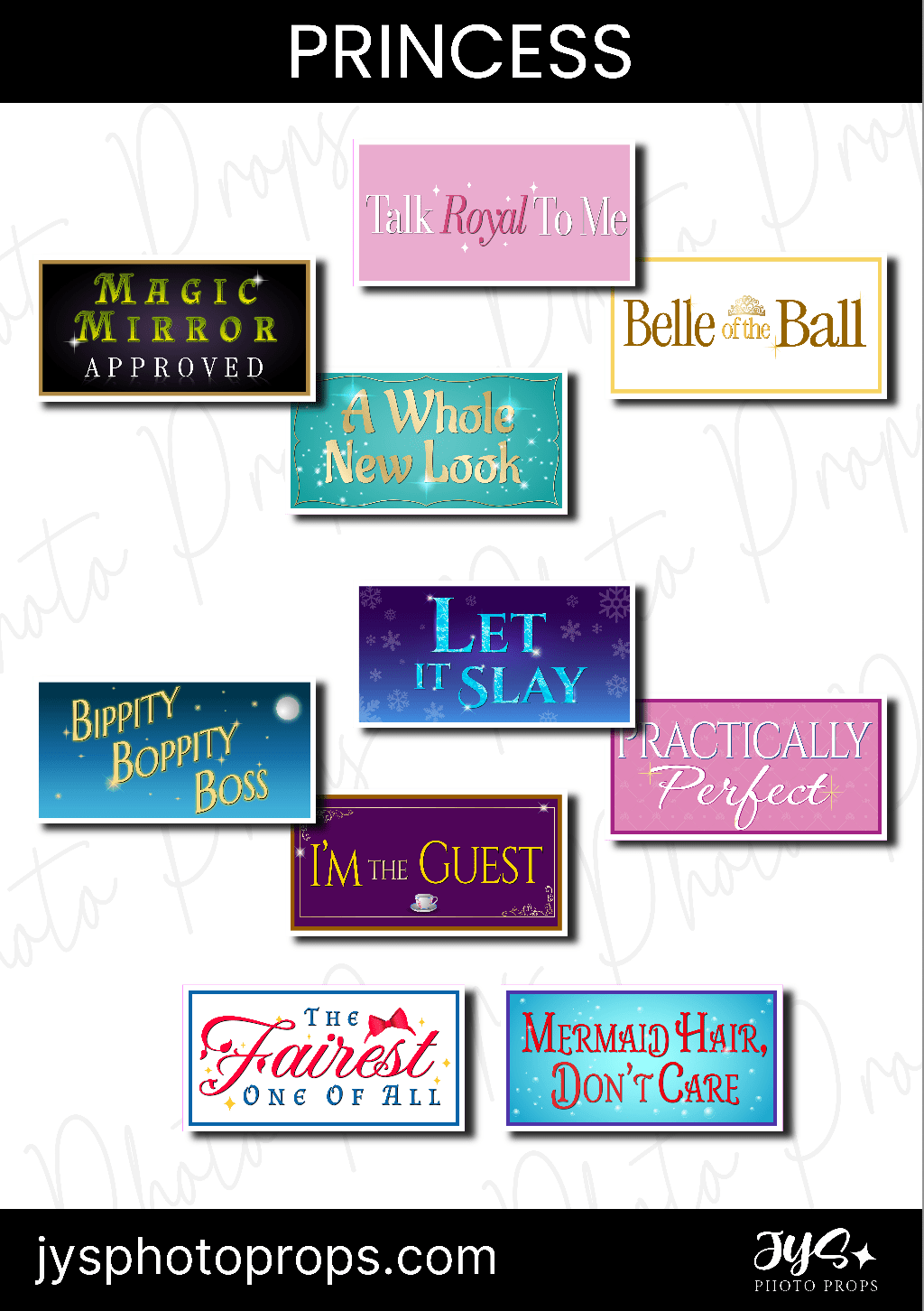 Princess Themed Prop Bundle - JYS Photo Props