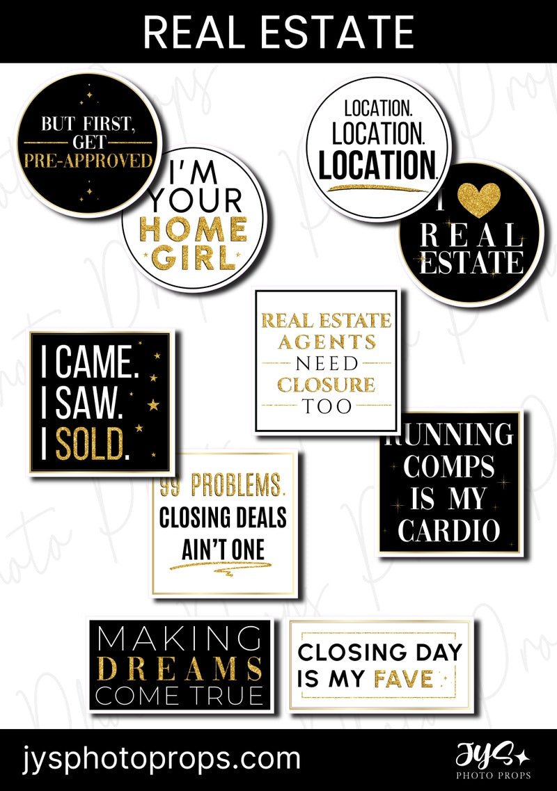 Realty Props REAL ESTATE PHOTO BOOTH PROPS – JYS Photo Props