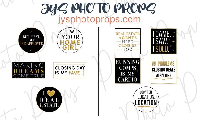 Realty Props REAL ESTATE PHOTO BOOTH PROPS – JYS Photo Props