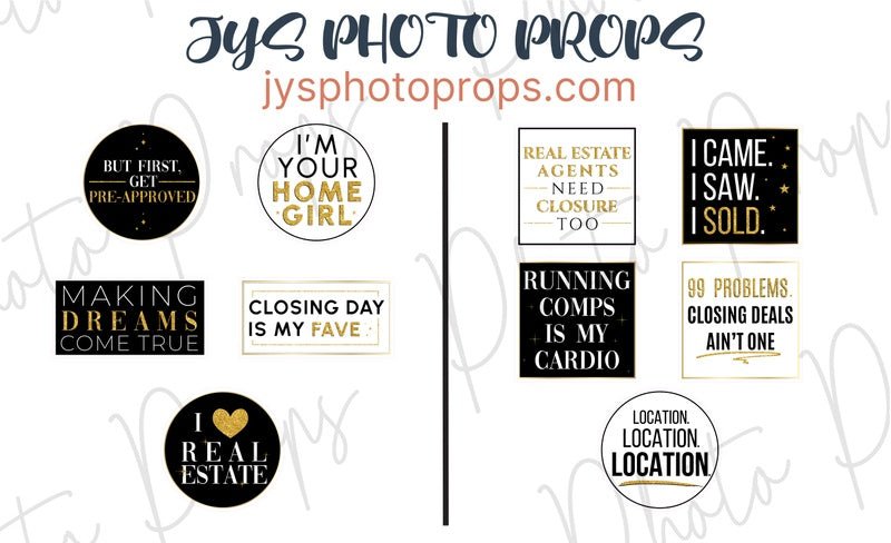 Realtor Photo Booth Props - JYS Photo Props