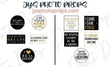 Realtor Photo Booth Props - JYS Photo Props