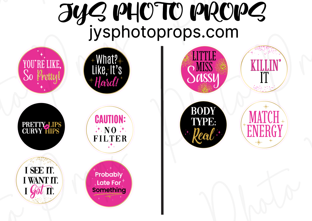 Sassy Photo Booth Props - JYS Photo Props