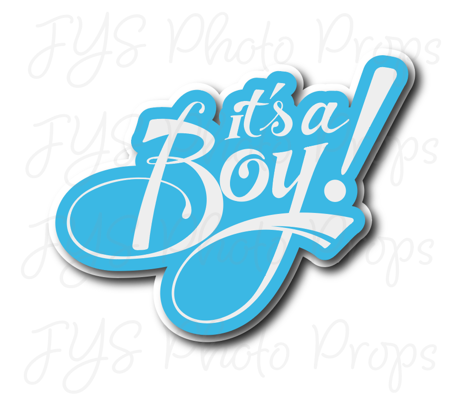 SINGLE PROP: IT'S A BOY - JYS Photo Props