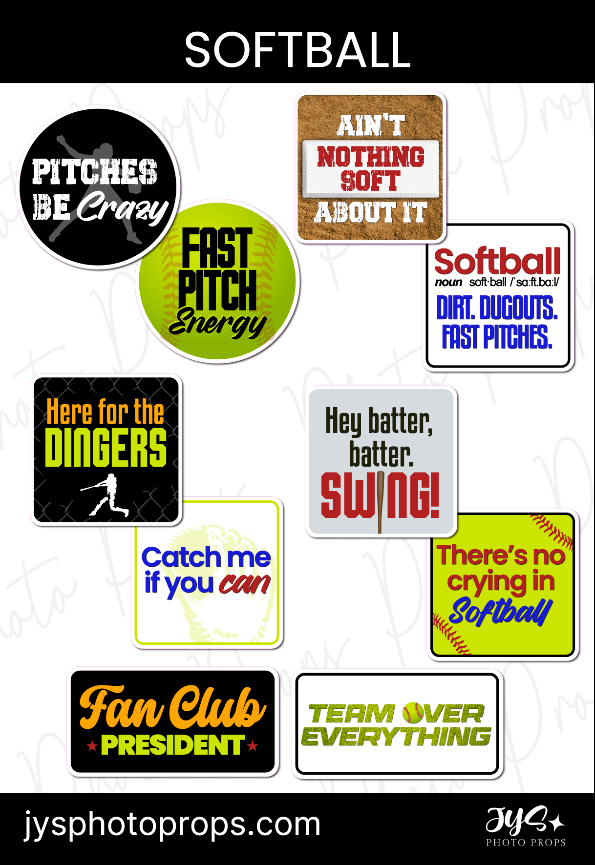 Softball Theme✨ New - JYS Photo Props