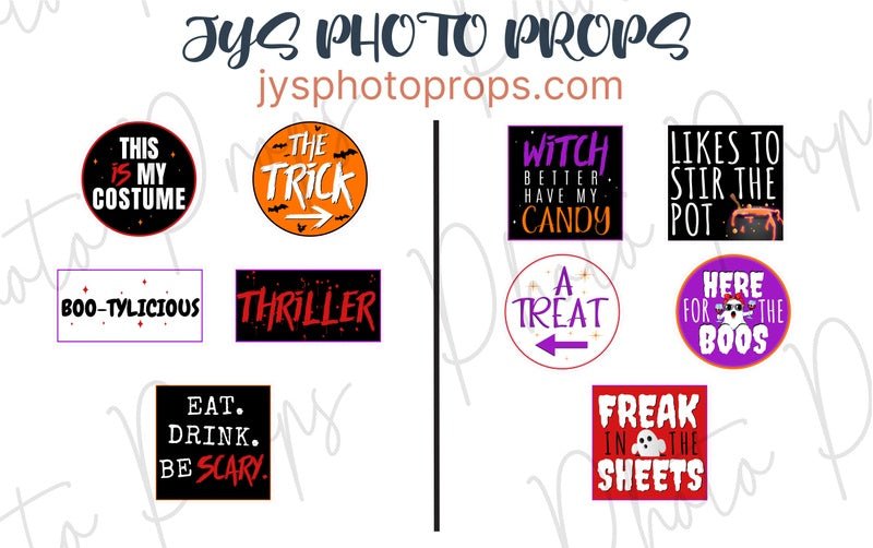 Spooky Halloween Photo Booth Props - JYS Photo Props