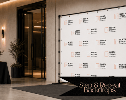 Step and Repeat Backdrop - JYS Sign & Print Co
