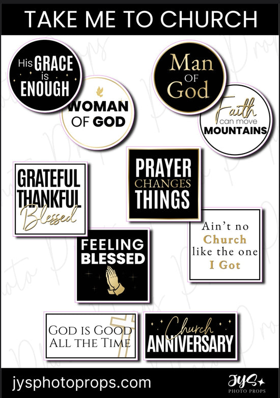Scripture Props Religious Photo Booth Props | JYS Photo Props