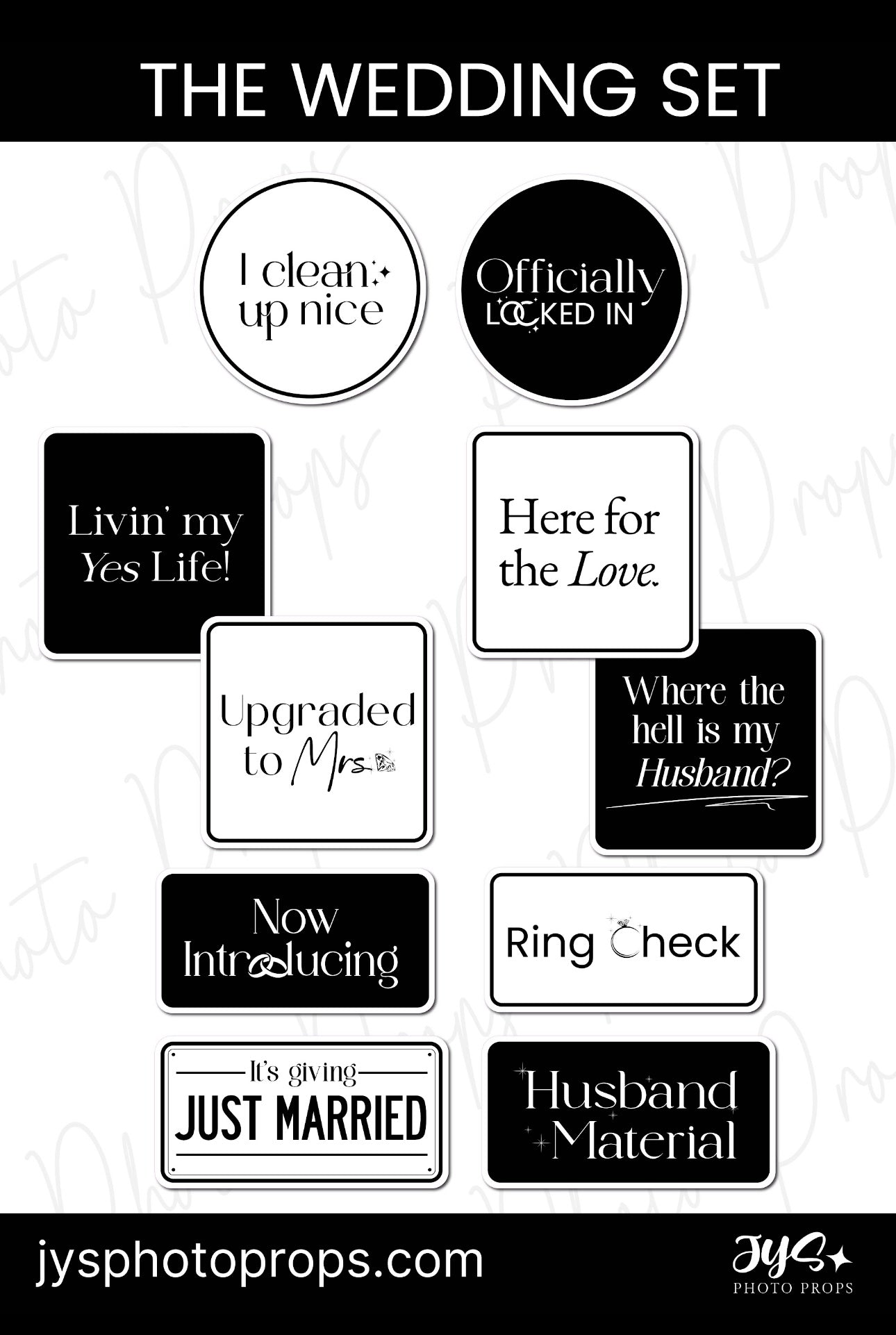 The Wedding Set | Bundle 1 - JYS Photo Props