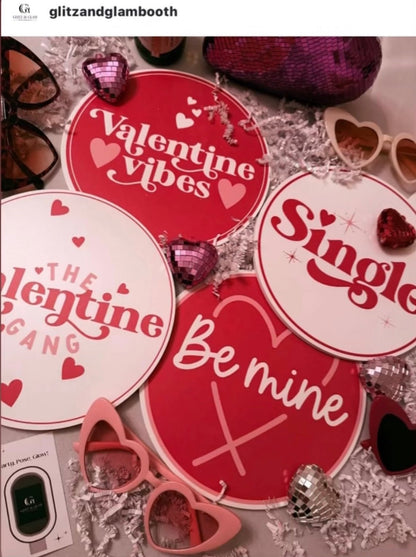 VALENTINE'S PHOTO BOOTH PROP SET - JYS Photo Props
