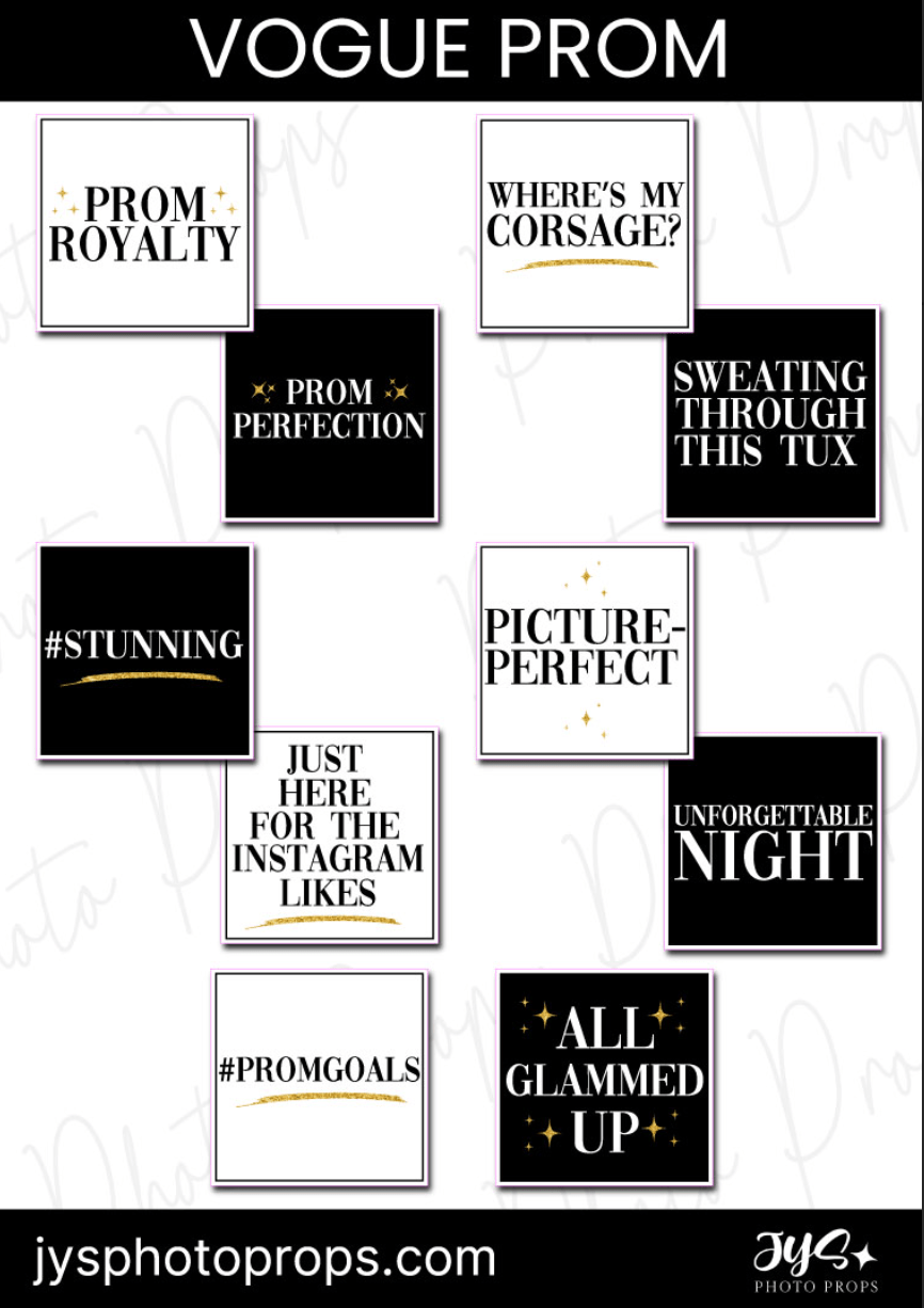 Props to You for Prom – JYS Photo Props