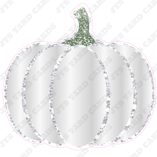 WHITE PUMPKIN W/ WHITE GLITTER - JYS Photo Props