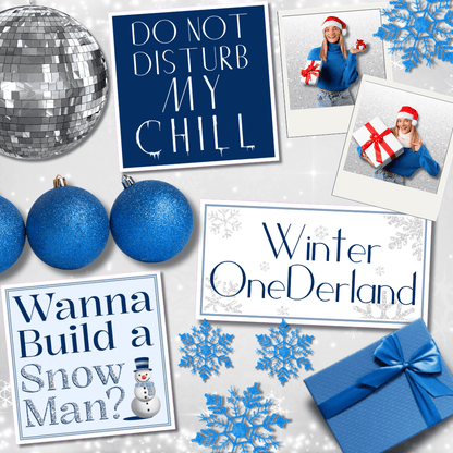 Winter Wonderland Photo Booth Props - JYS Photo Props