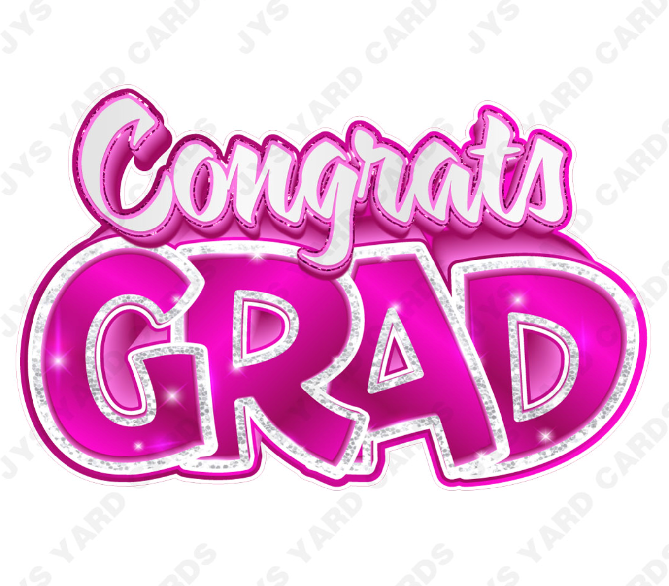 Congrats Grad: Pink & White