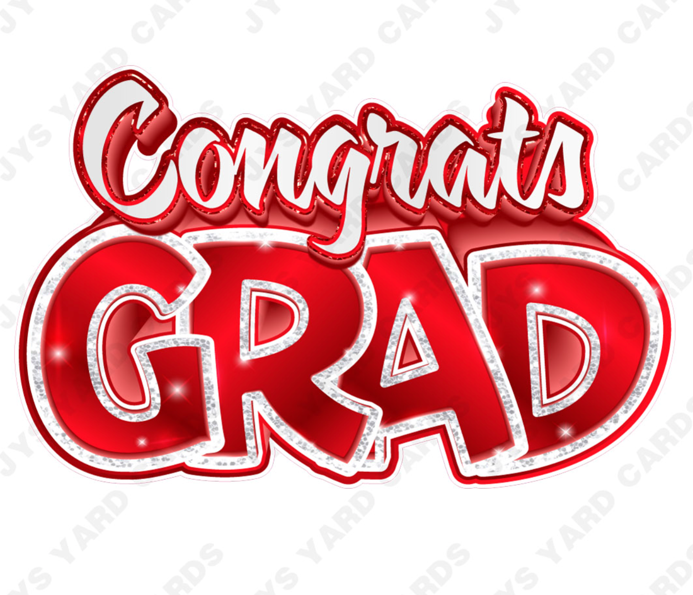 Congrats Grad: Red & White