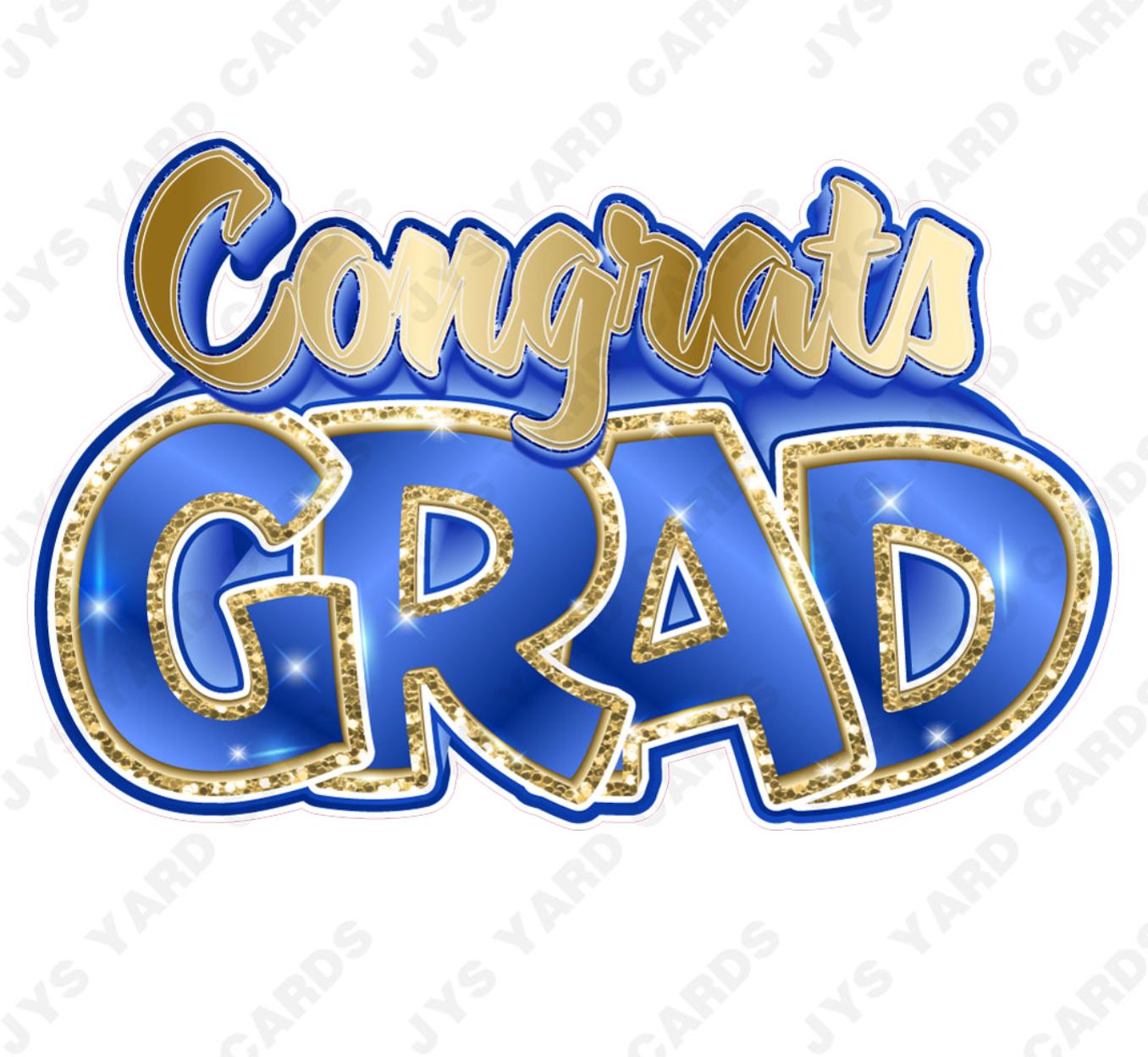 Congrats Grad: Blue & Gold